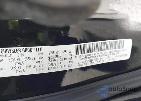 2014 Chrysler Town & Country Touring from USA, damaged, VIN 2C4RC1BG5ER294345